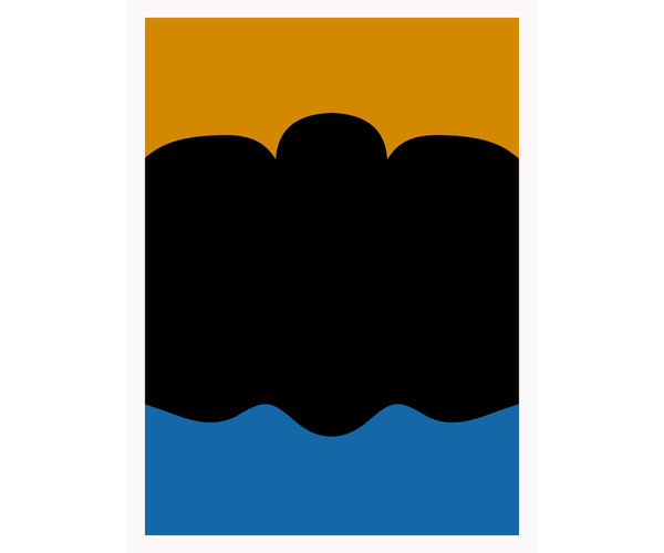 Feller 01 - Žuto-crno-plava kompozicija