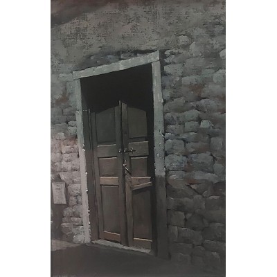 Andrijanić - vrata na kamenoj kući 01