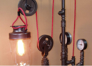 Pipe Lamps -Steampunk Industrial Design