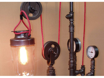 Pipe Lamps -Steampunk Industrial Design